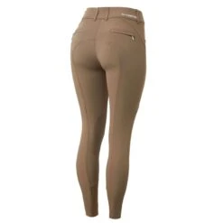 B Vertigo Women's Davina Knee Patch Breeches - Shiitake Beige