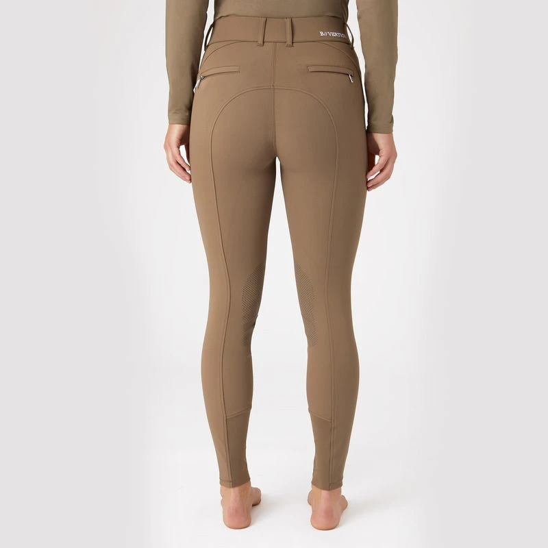 B Vertigo Women's Davina Knee Patch Breeches - Shiitake Beige - Image 2