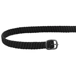 Herm Sprenger Perlon Spur Straps - Black/Black Stainless