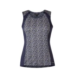 Kerrits Women's Always Cool Ice Fil Tank - Ink Make Your Luck/Ink