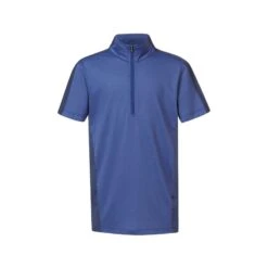 Kerrits Kids' Always Cool Solid Ice Fil Short Sleeve Shirt - True Blue