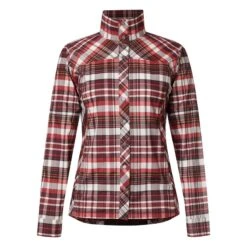 Kerrits Women's Triple Chill Sun Shirt - Sangria Plaid