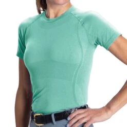 Romfh Women's Seamless Short Sleeve Shirt - Mint