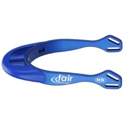 Herm Sprenger 25mm Rounded Neck Fairrider Spurs - Blue Aluminum/Blue