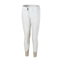 RJ Classics Kids' Avery Grey Label Knee Patch Breeches - White