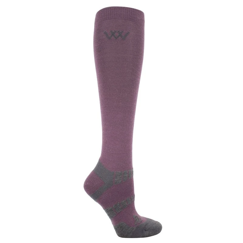 Woof Wear Winter Riding Sock 2 Pairs - Heather/Grey