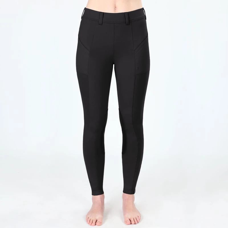 Irideon Women's Bending Line Knee Patch Tights - Black - Image 2