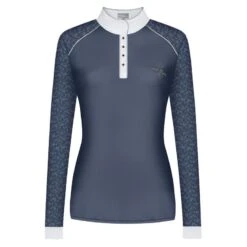 Fair Play Women's Anita Long Sleeve Competition Shirt - Steel Blue