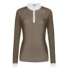 Fair Play Women's Alexis Long Sleeve Competition Shirt - Taupe Grey