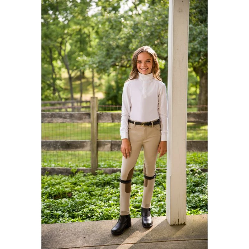 Shires Aubrion Kids' Equestrian Style Shirt - Ditsy - Image 2