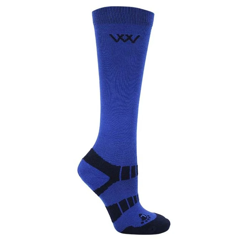 Woof Wear Kids' Young Rider Pro Sock - Electric Blue/Navy