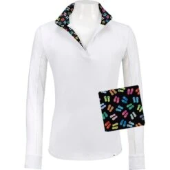 RJ Classics Kids' Maddie Jr 37.5 Show Shirt - White/Flip Flops