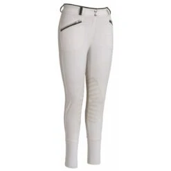 TuffRider Women's Sprint Knee Patch Breeches - White/Black