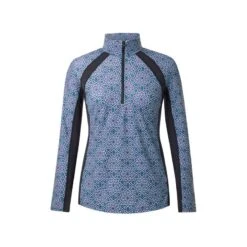 Kerrits Women's Rail Side Quarter Zip Tech Top - Iris Starlight