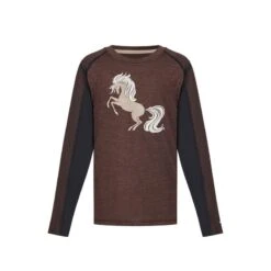 Kerrits Kids' Free Frolic Base Layer Top - Leather