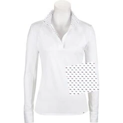 RJ Classics Women's Maddie 37.5 Show Shirt - White/Autumn Logos