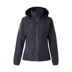 Horze Women's Stella Waterproof Shell Jacket - Caviar Black