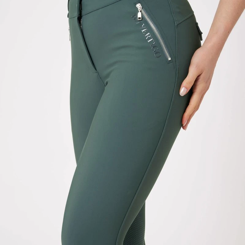 B Vertigo Women's Enya Knee Patch Breeches - Jungle Green - Image 2