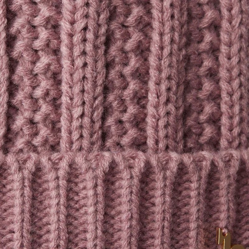 Horze Women's Joleen Knitted Pom Pom Hat - Wood Rose - Image 2