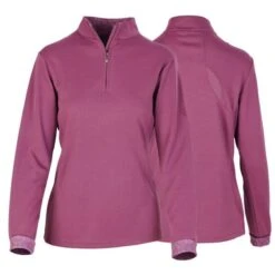 Ovation Women's Cool Rider UV Long Sleeve Tech Shirt - Berry