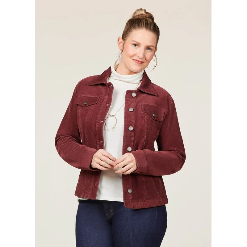 EQL Women's In Motion Corduroy Jacket - Mahogany - Image 2