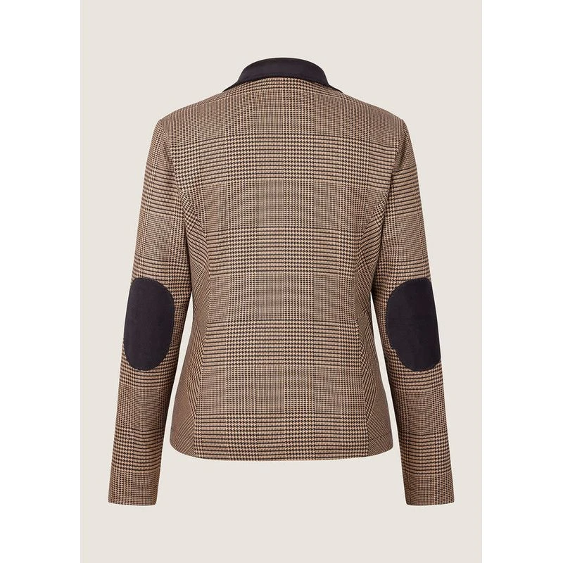 EQL Women's Chelsea Houndstooth Plaid Blazer - Camel/Black - Image 2